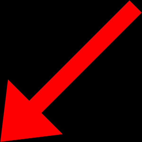 Red Arrow Diagonal Direction PNG Image