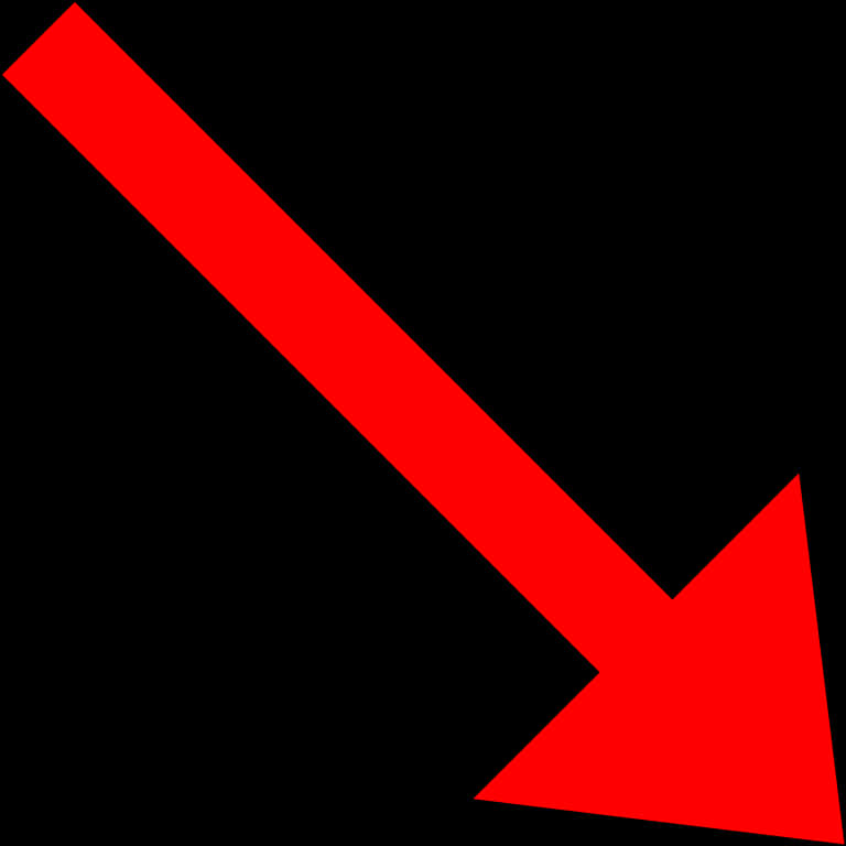 Red_ Arrow_ Diagonal_ Direction_ Vector PNG Image