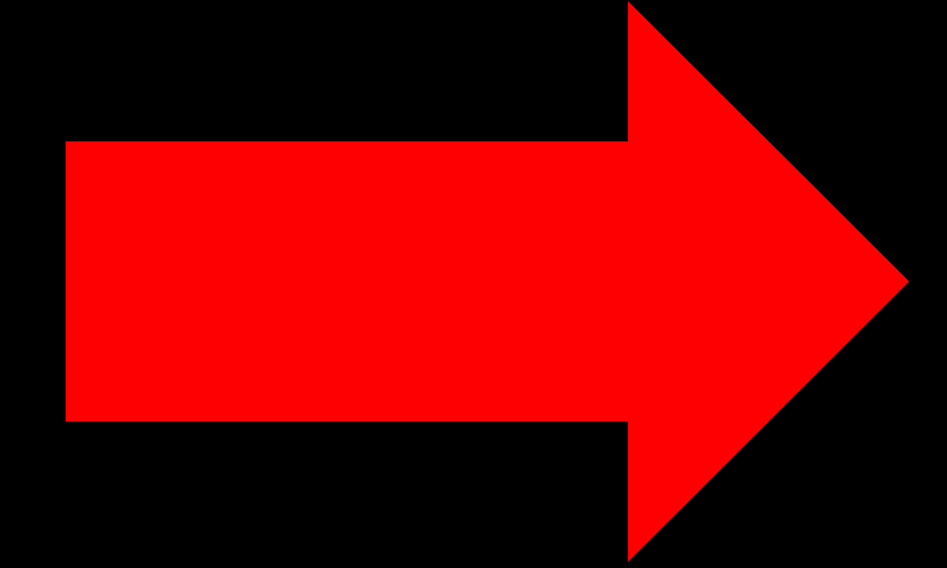 Red Arrow Direction Signage PNG Image