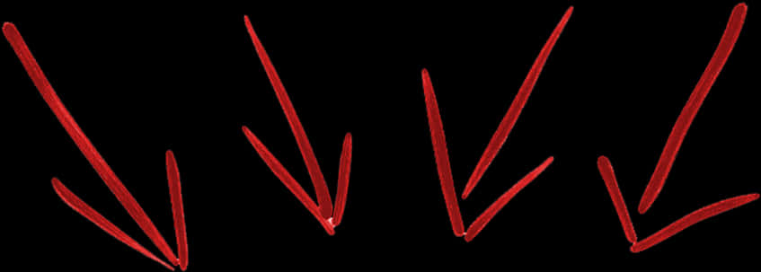 Red Arrow Formations Black Background PNG Image