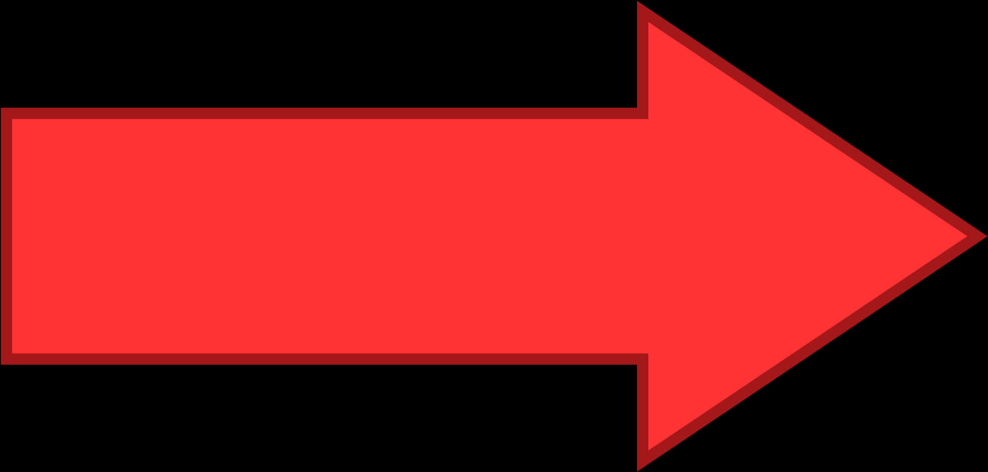 Red Arrow Graphic Direction Indicator PNG Image