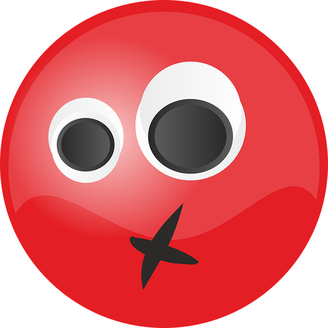 Red Astonished Emoticon.png PNG Image