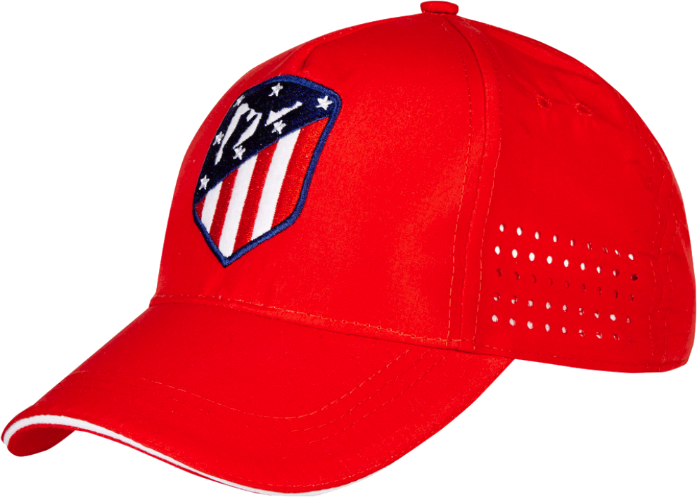 Red Atletico Madrid Cap PNG Image