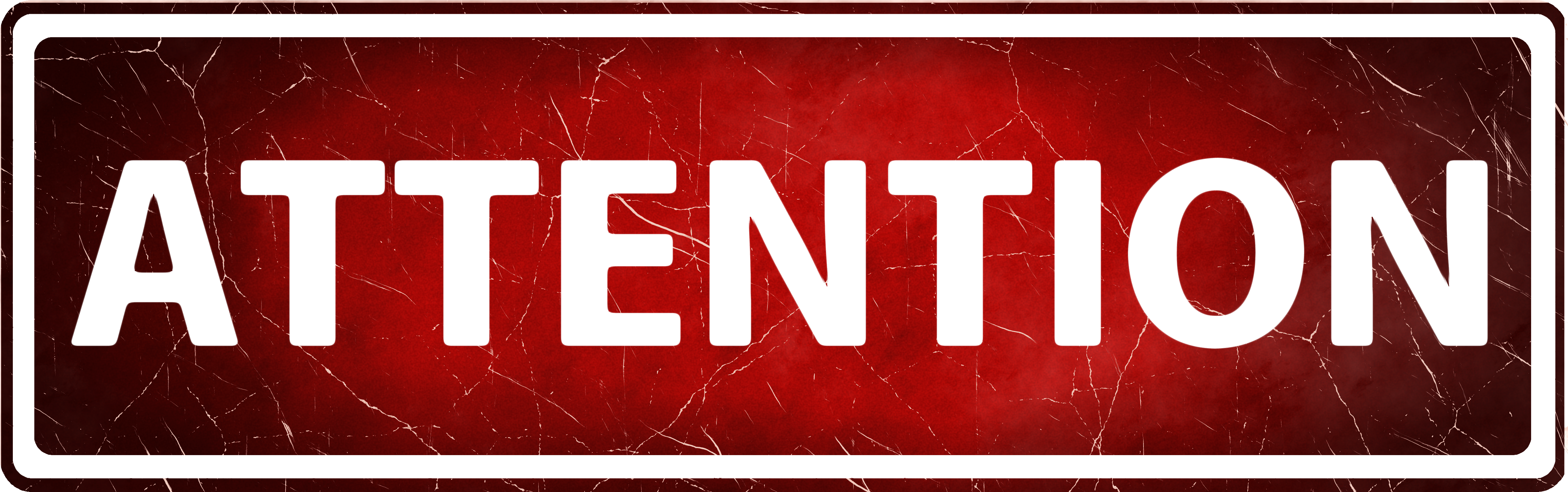 Red Attention Sign PNG Image