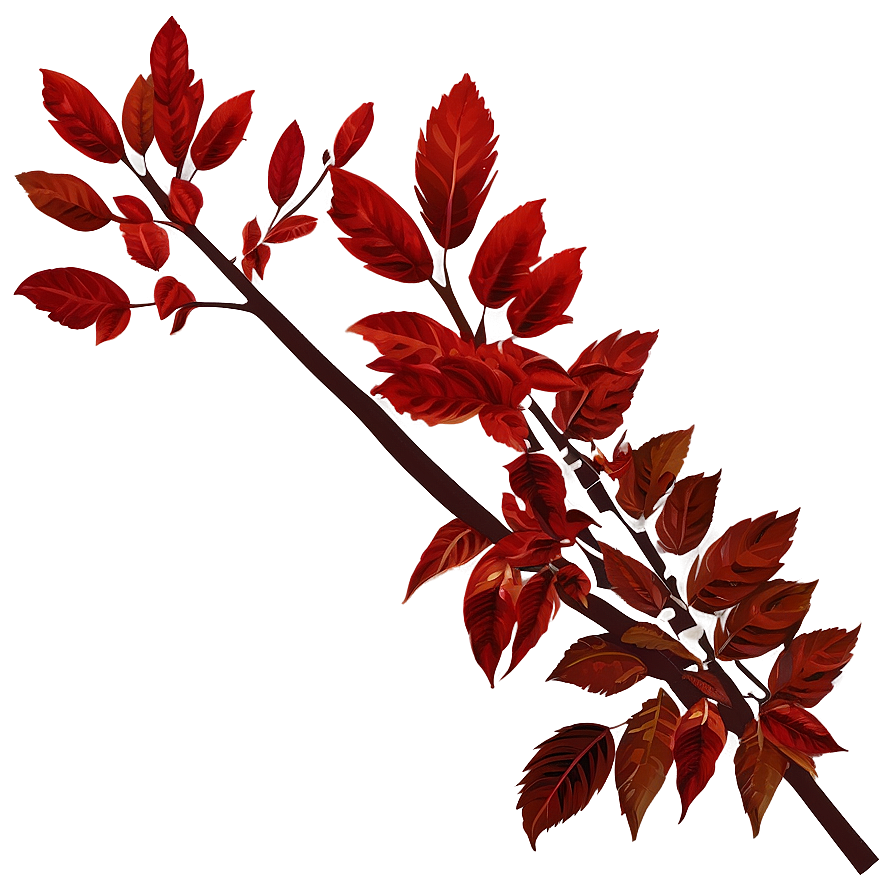 Red Autumn Tree Png Qnn PNG Image