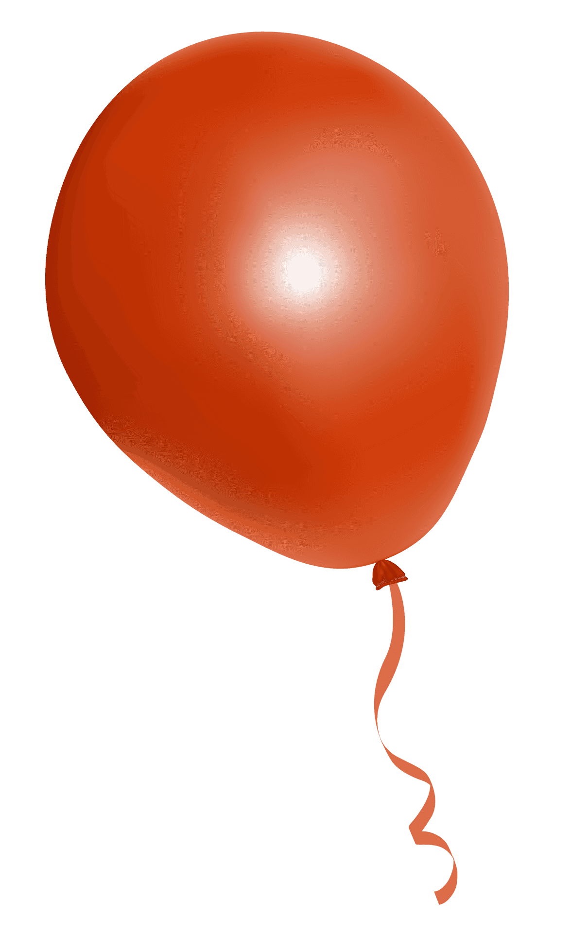 Red Balloon Floating PNG Image