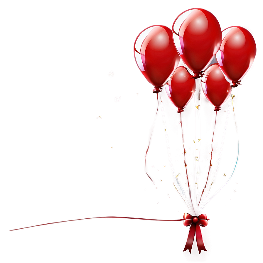 Red Balloons For Celebration Png Gnl94 PNG Image