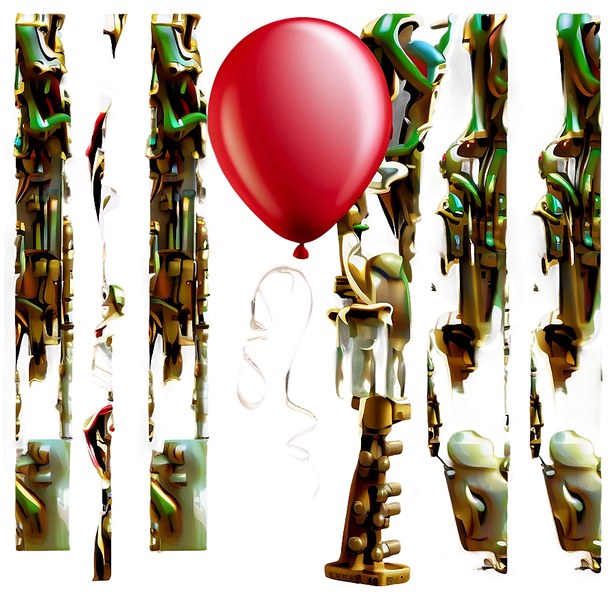 Red Balloons In The Wind Png 06132024 PNG Image