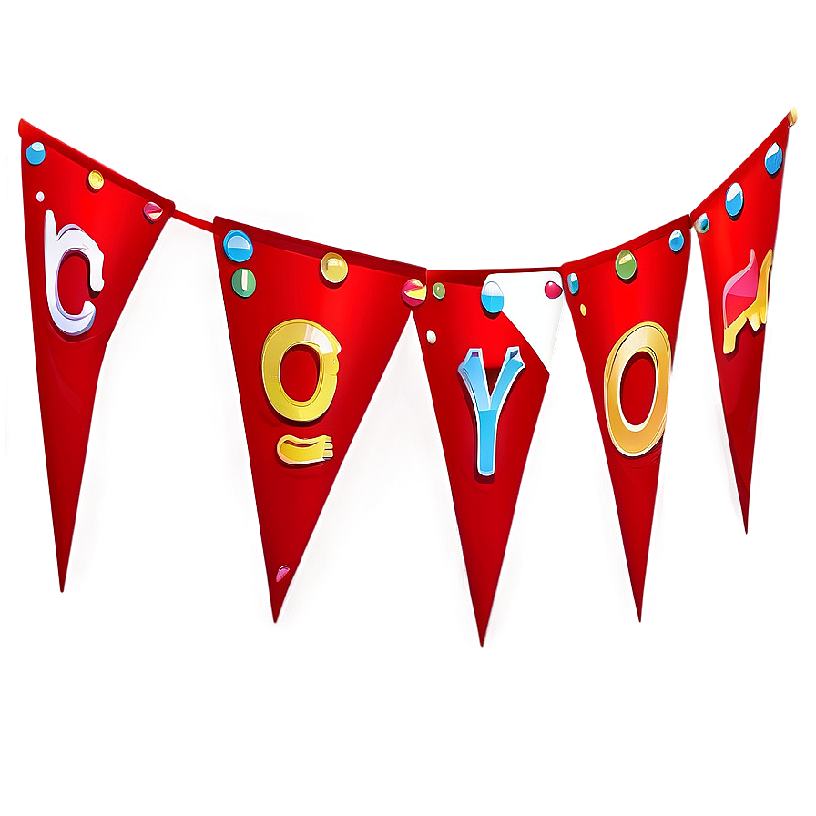 Red Banner For Party Decoration Png Wls46 PNG Image