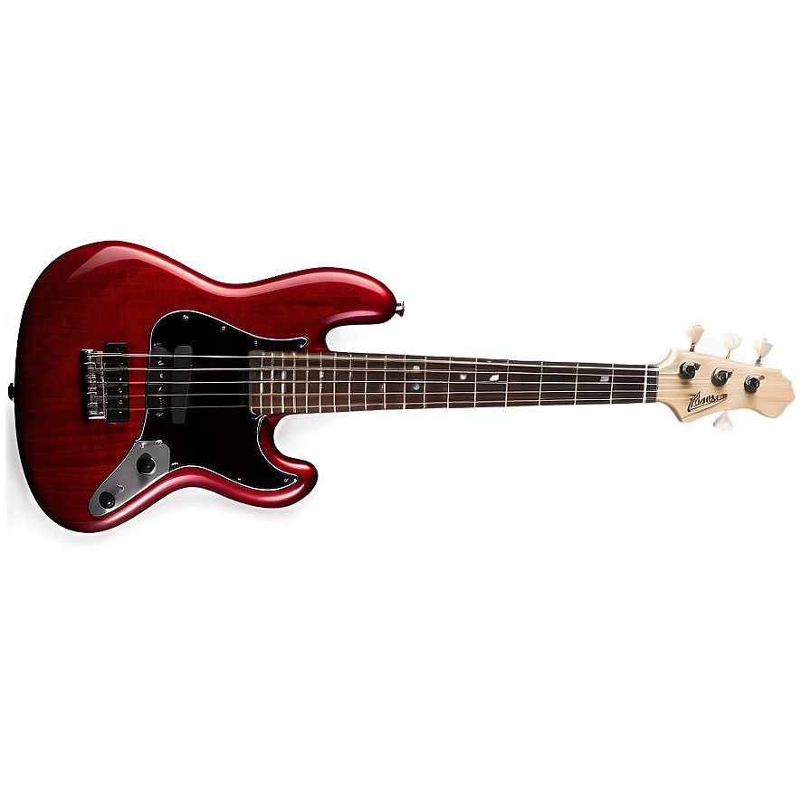 Red Bass Guitar Png Hnl43 PNG Image