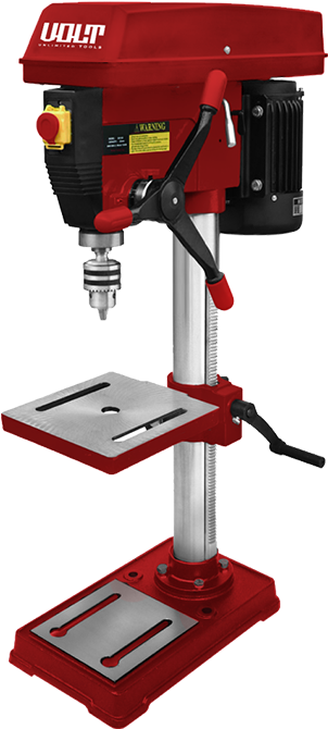 Red Benchtop Drill Press PNG Image