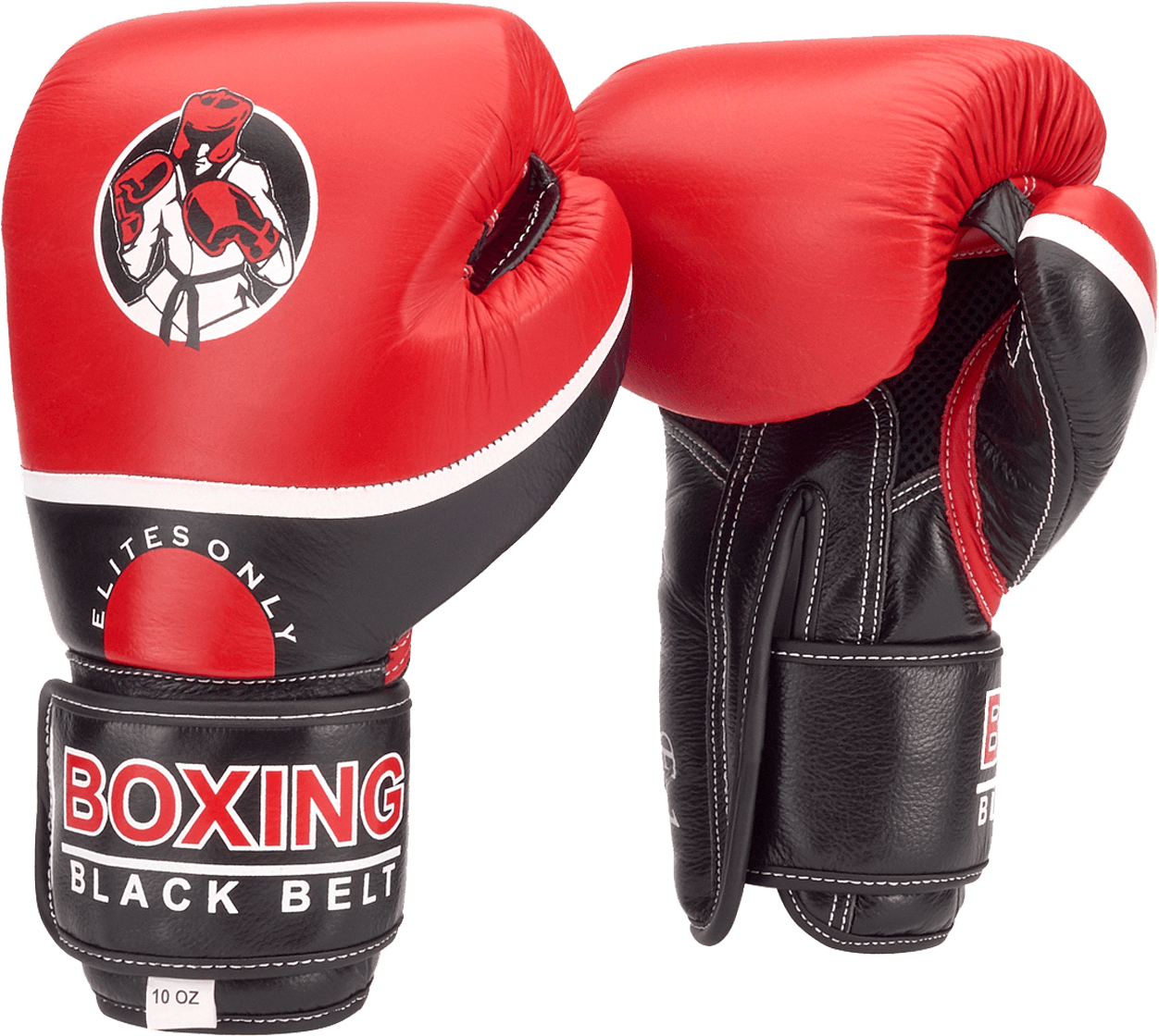 Red Black Boxing Gloves Elite PNG Image