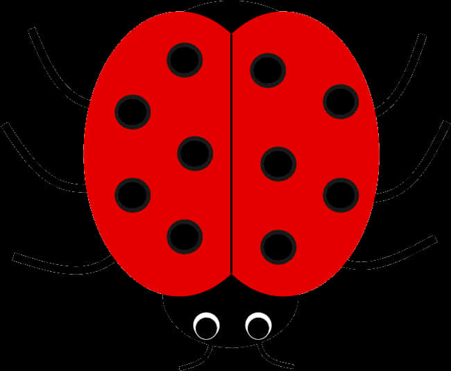 Red Black Ladybug Illustration PNG Image