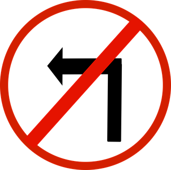 Red Black Prohibition Sign PNG Image