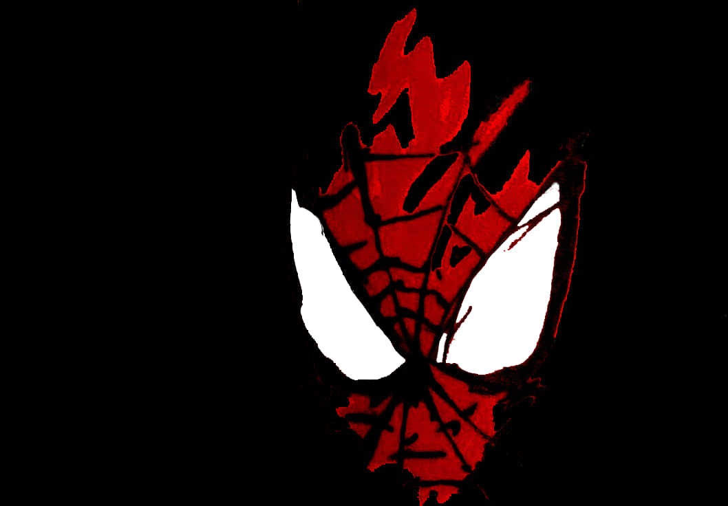 Red Black Spiderman Clipart PNG Image