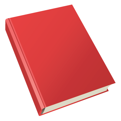 Red Blank Book Cover PNG Image