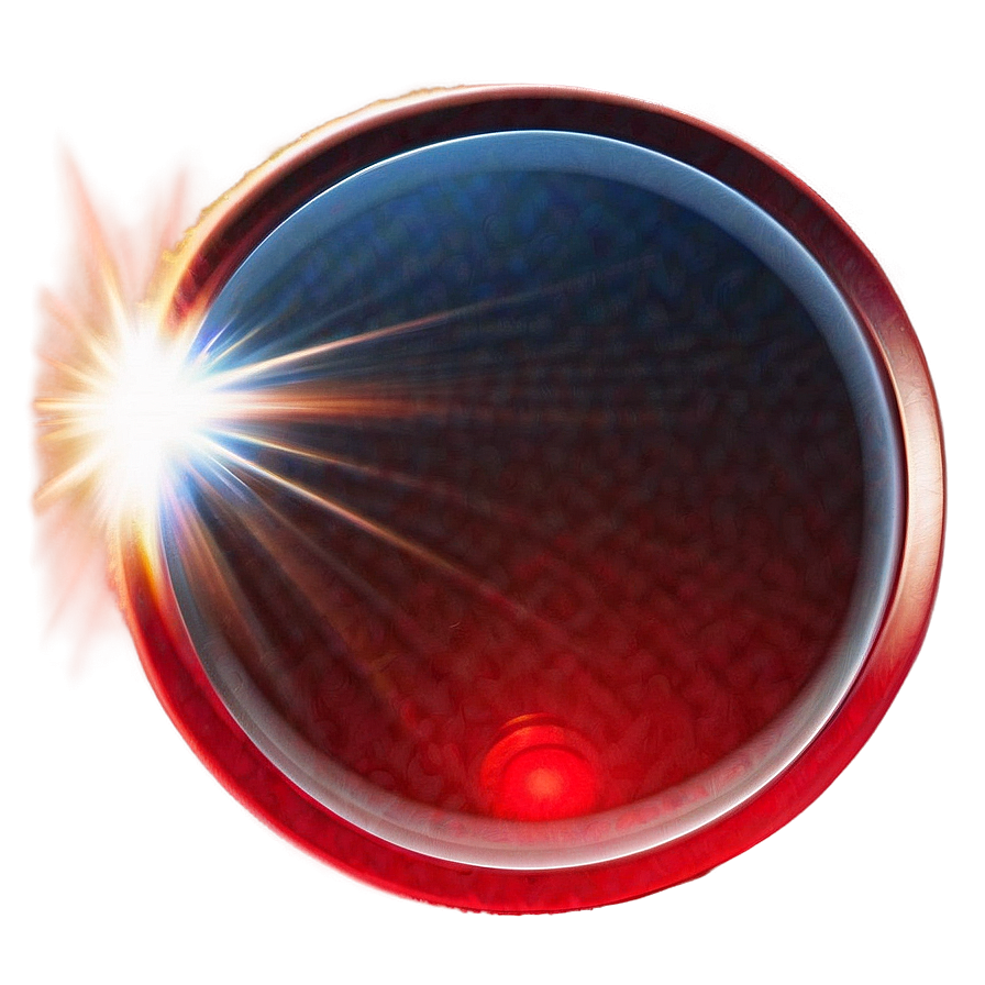 Red Blinding Lens Flare Png 06122024 PNG Image