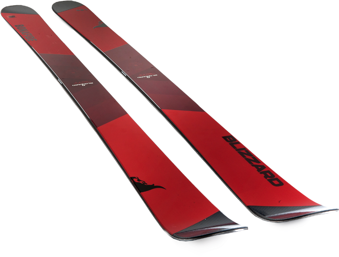 Red Blizzard Skis Isolated PNG Image