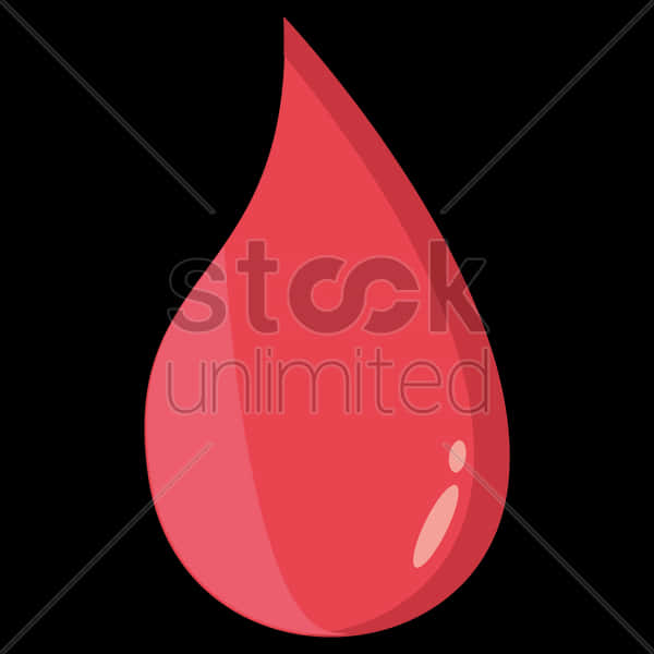 Red Blood Drop Graphic PNG Image