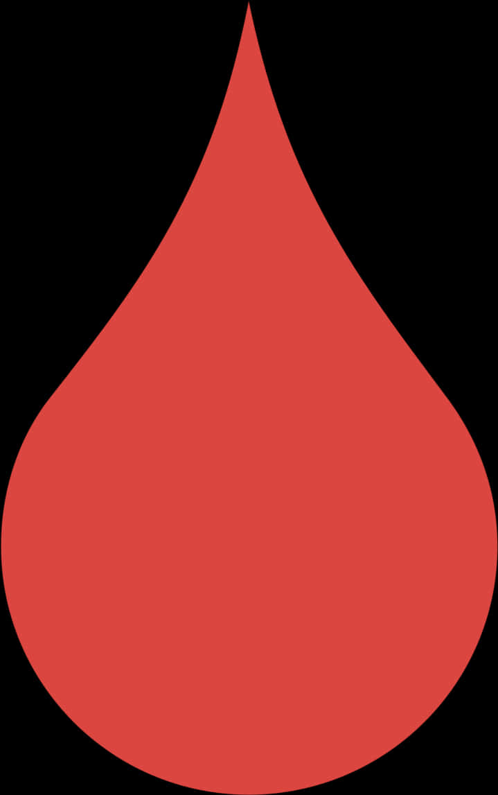 Red Blood Drop Graphic PNG Image