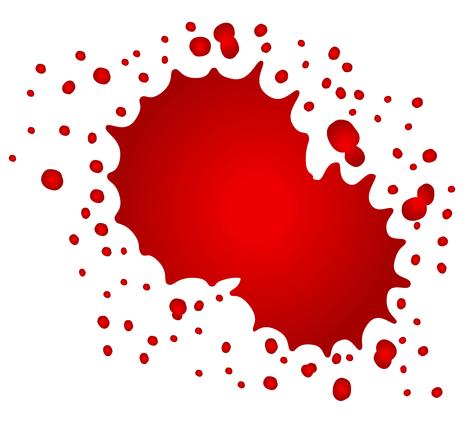 Red Blood Splatter Graphic PNG Image