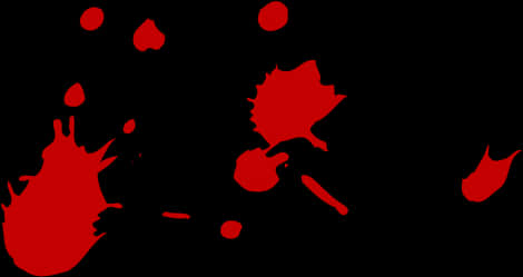 Red Blood Splatter Graphic PNG Image