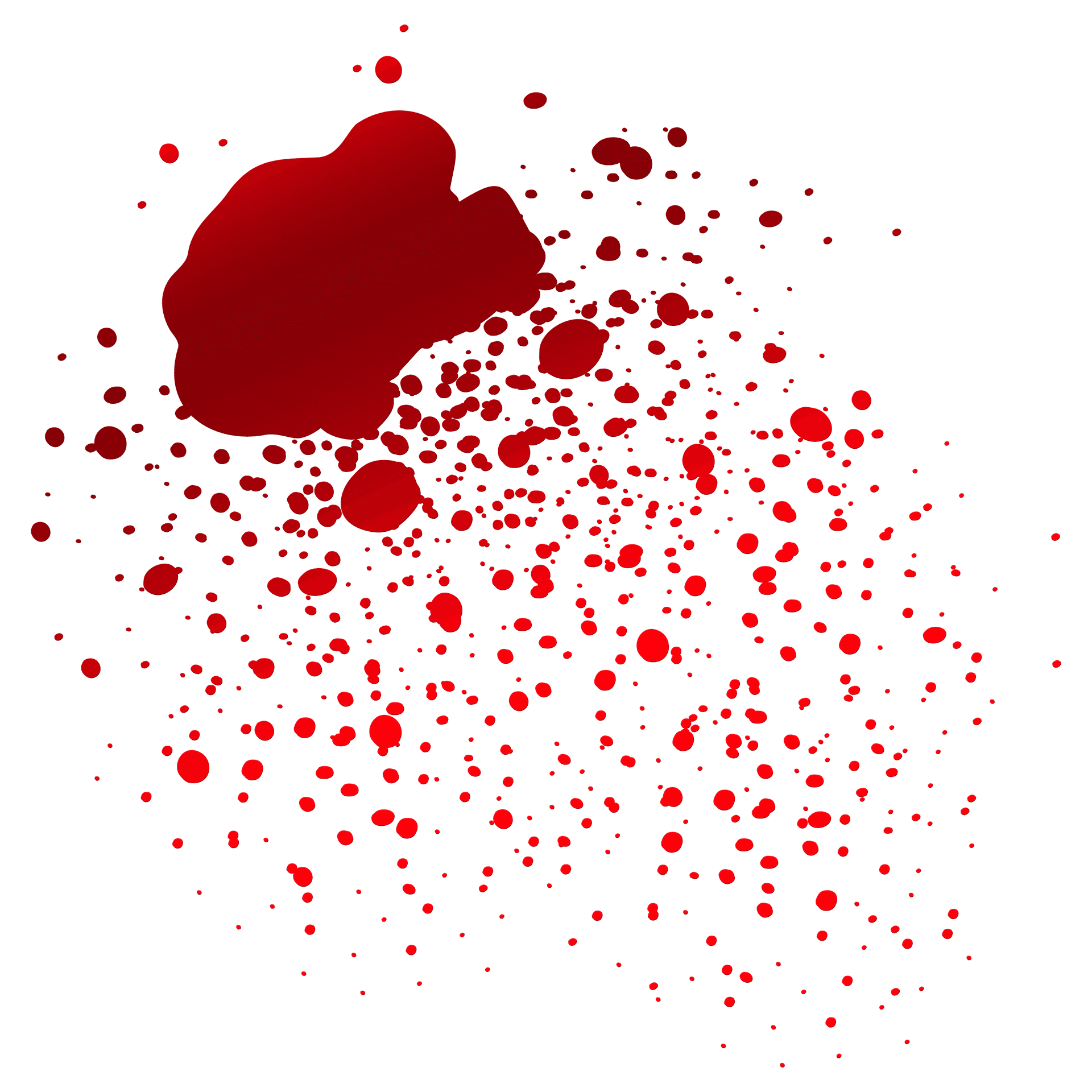 Red Blood Splatter Graphic PNG Image