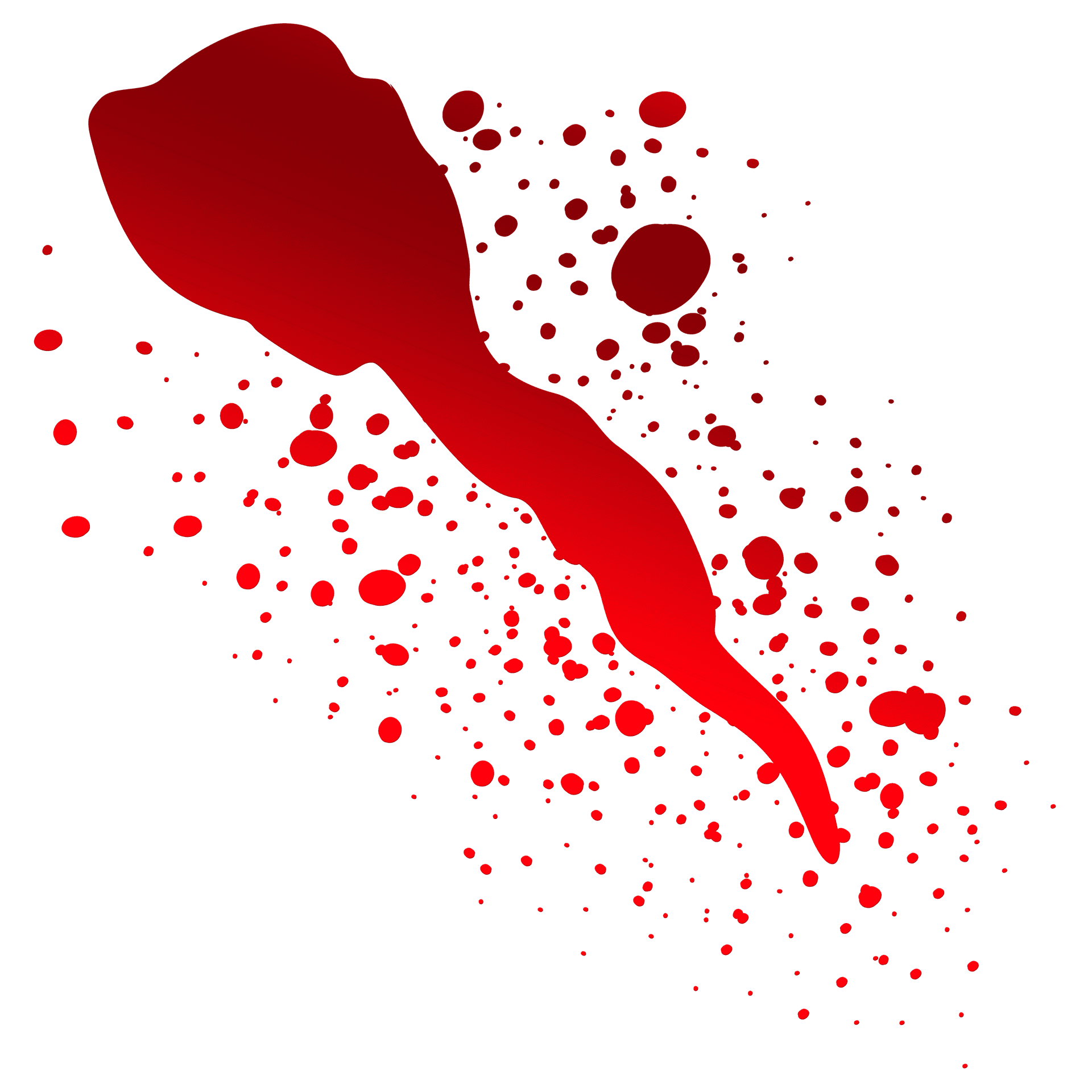 Red Blood Splatter Graphic PNG Image