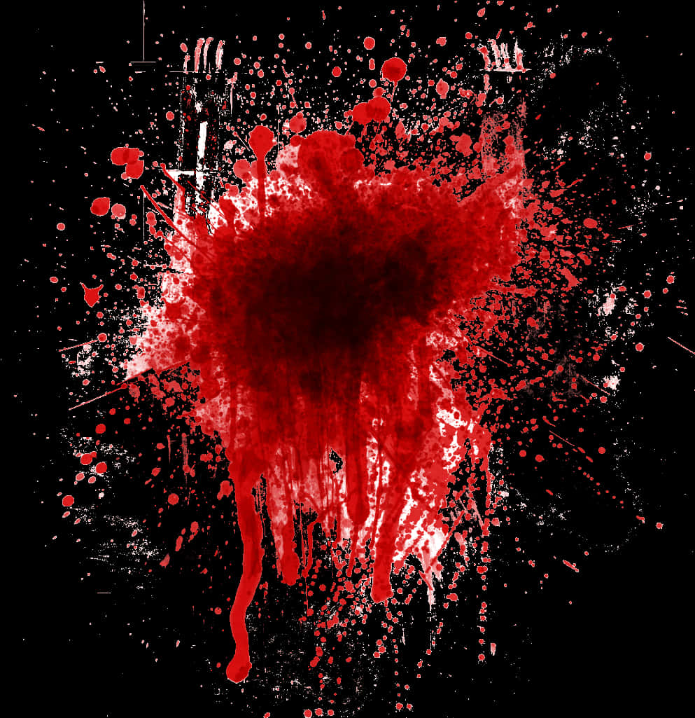 Red_ Blood_ Splatter_on_ Black_ Background PNG Image