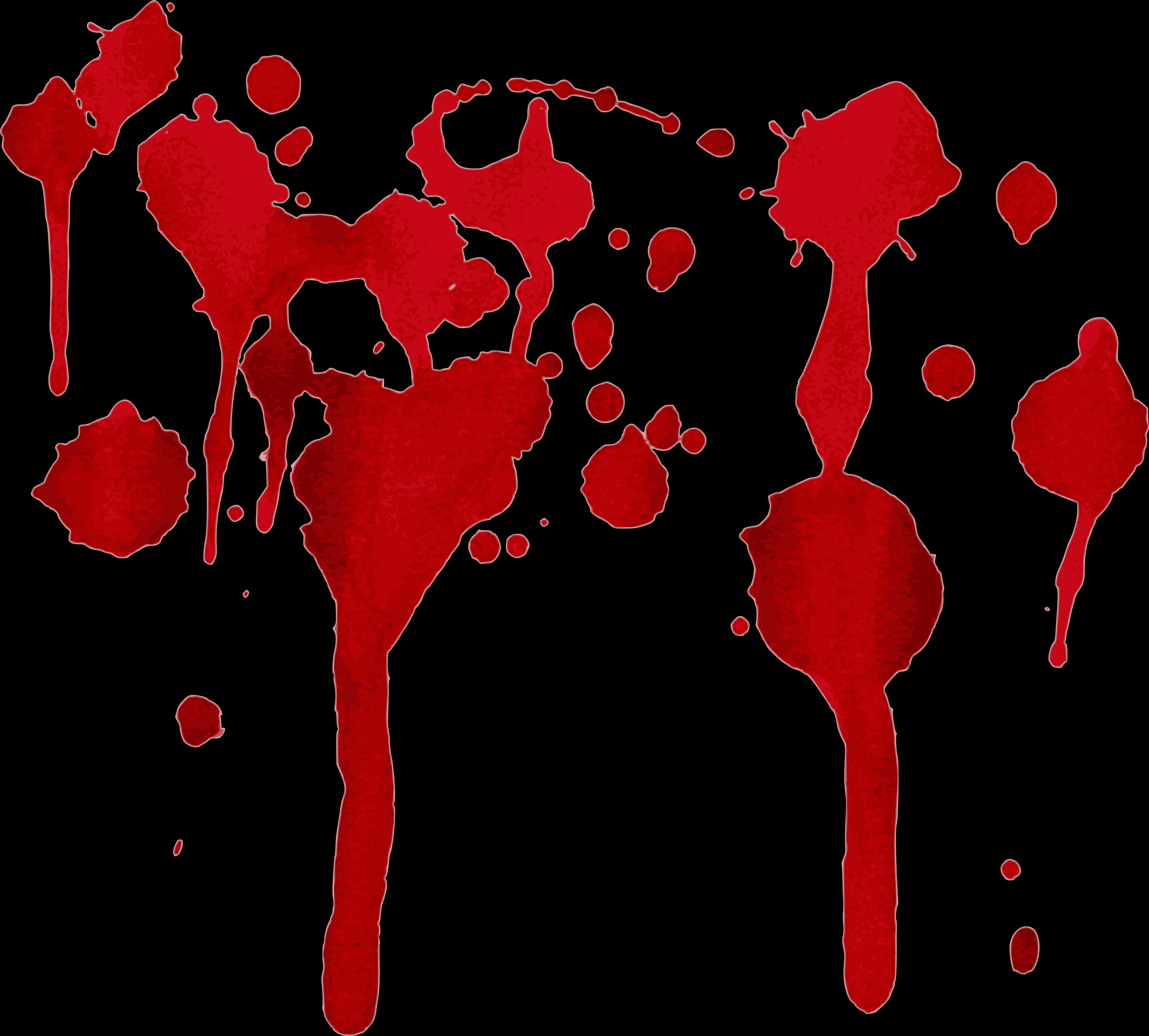 Red Blood Splatter Texture PNG Image