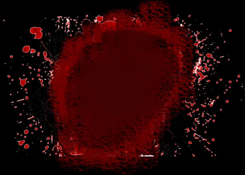 Red Blood Splatter Texture PNG Image