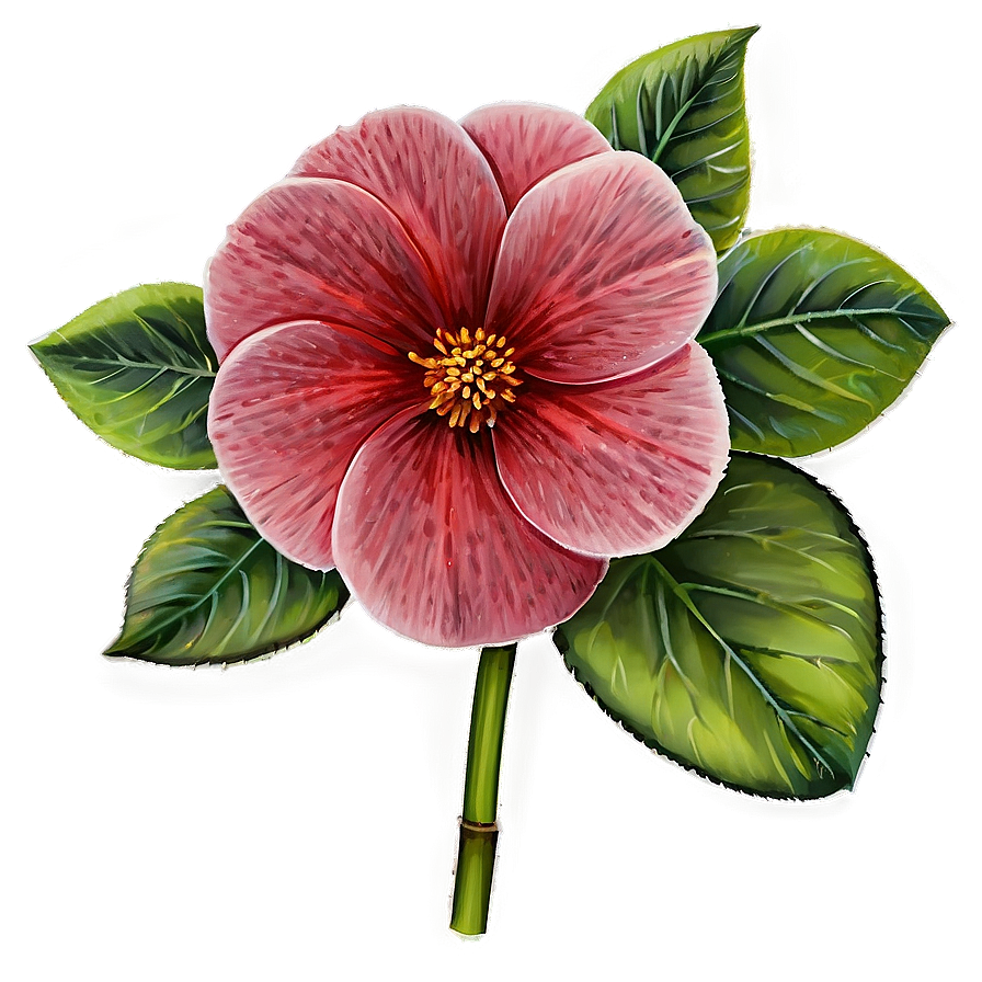 Red Blossom Png Lfa15 PNG Image