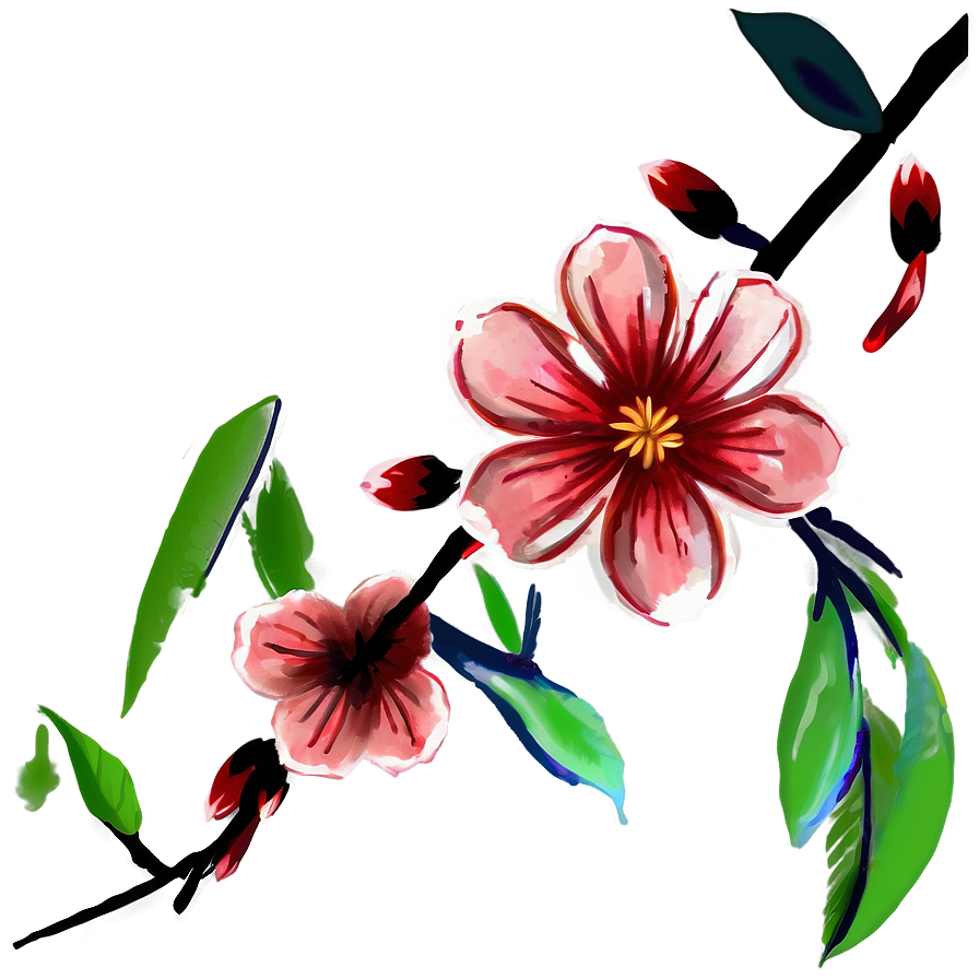 Red Blossom Png Tiy60 PNG Image