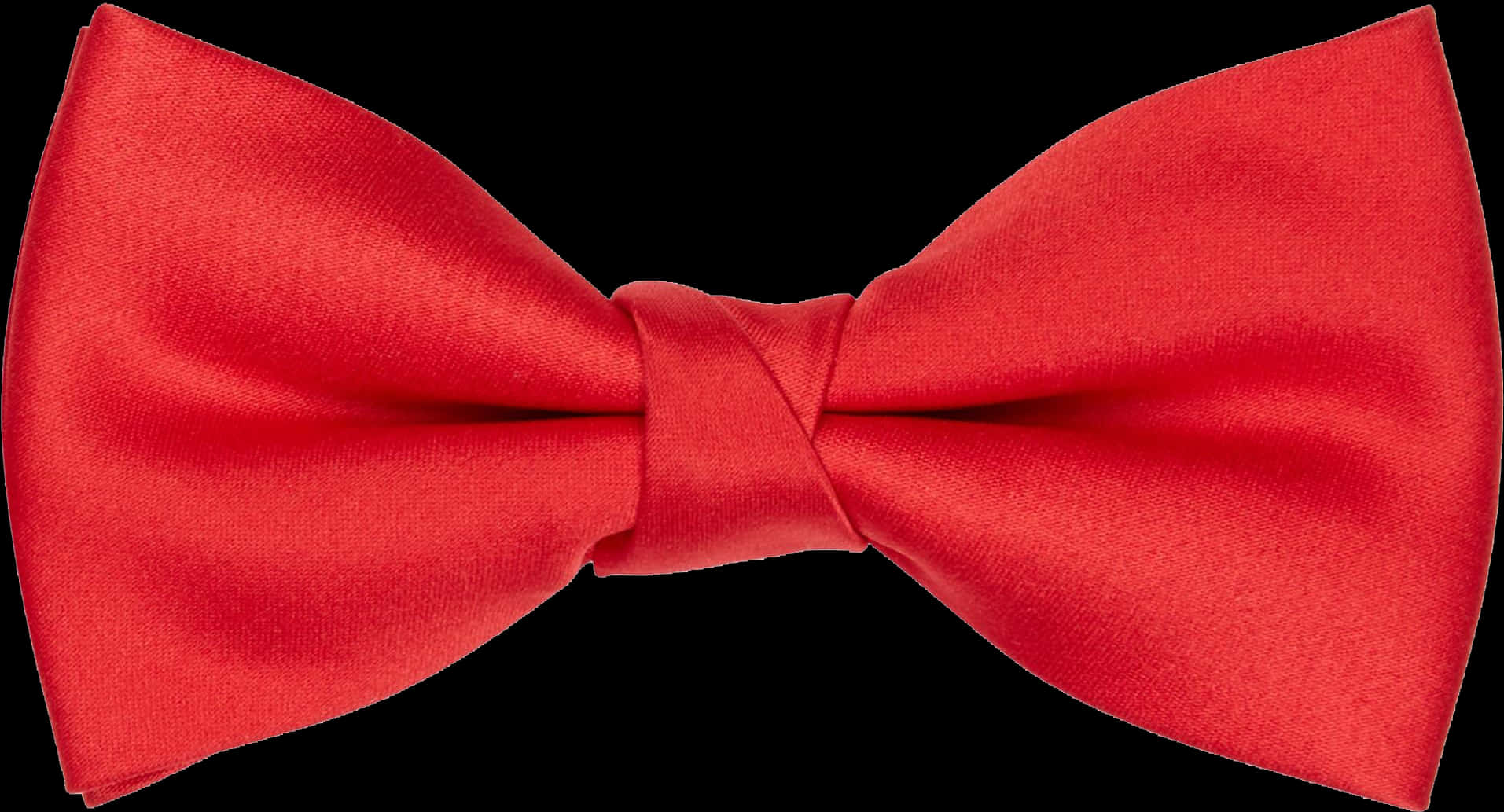 Red Bow Tie Black Background PNG Image