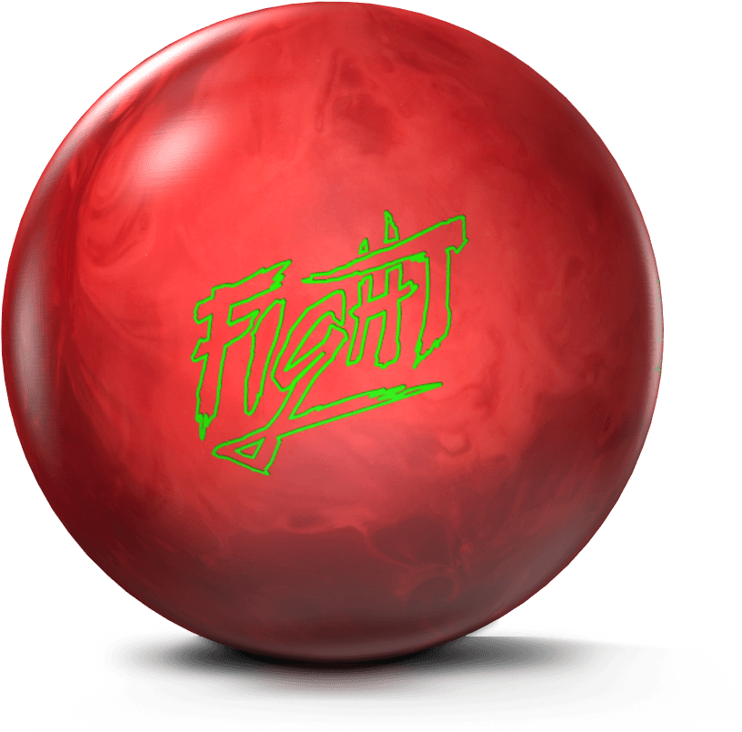 Red Bowling Ball Fight Graphic PNG Image