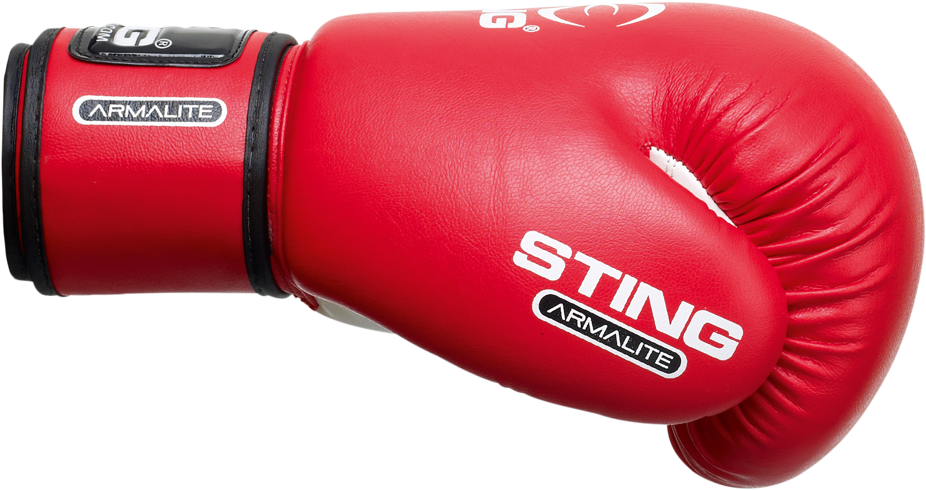 Red Boxing Glove Side View PNG Image