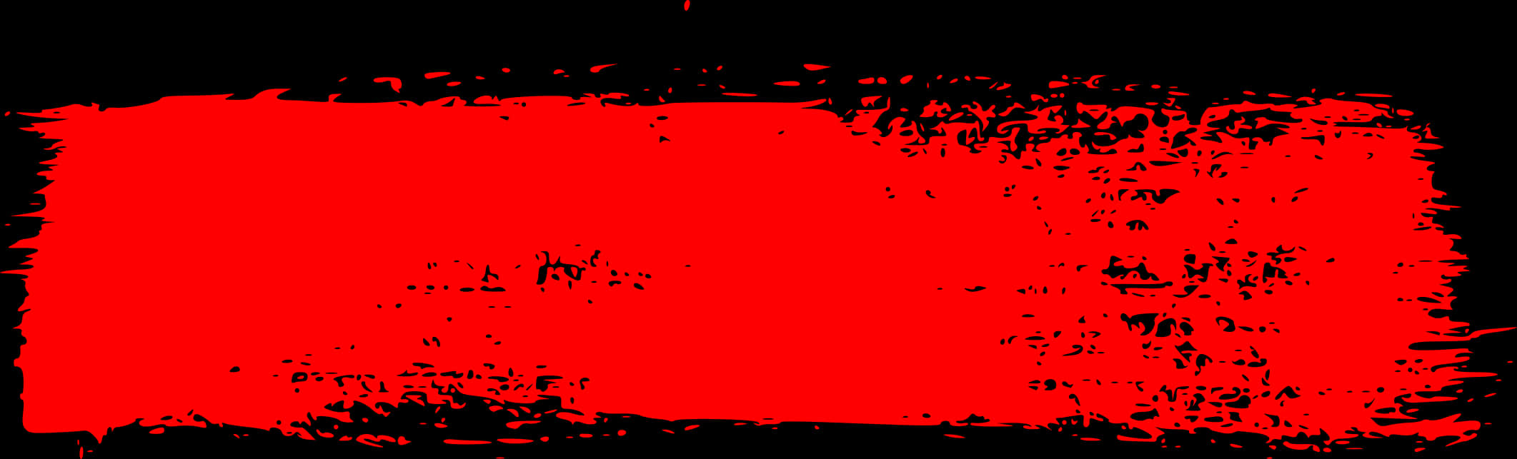 Red Brush Stroke Banner PNG Image