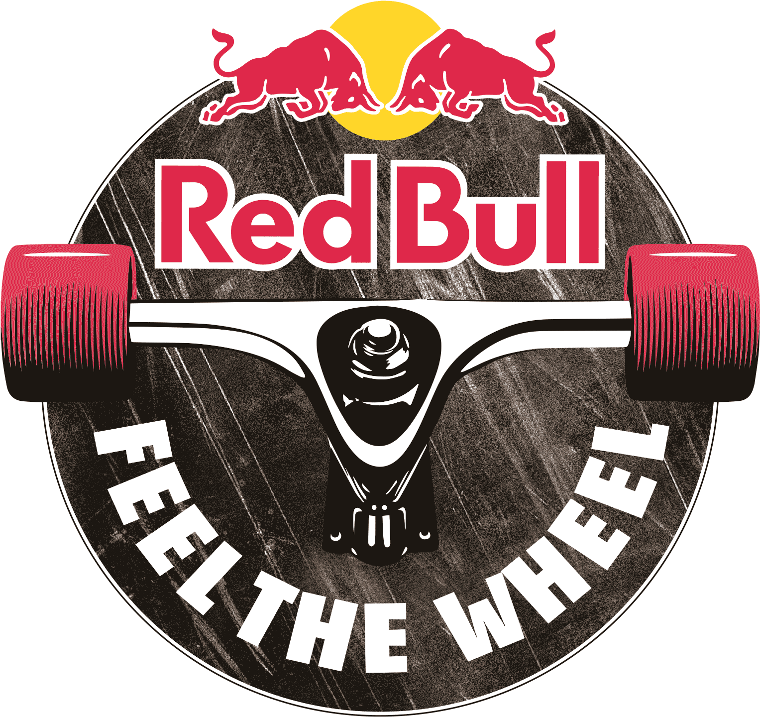 Red Bull Feel The Wheel Graphic PNG Image