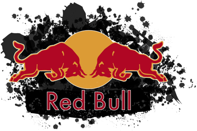 Red Bull Logo Splash PNG Image