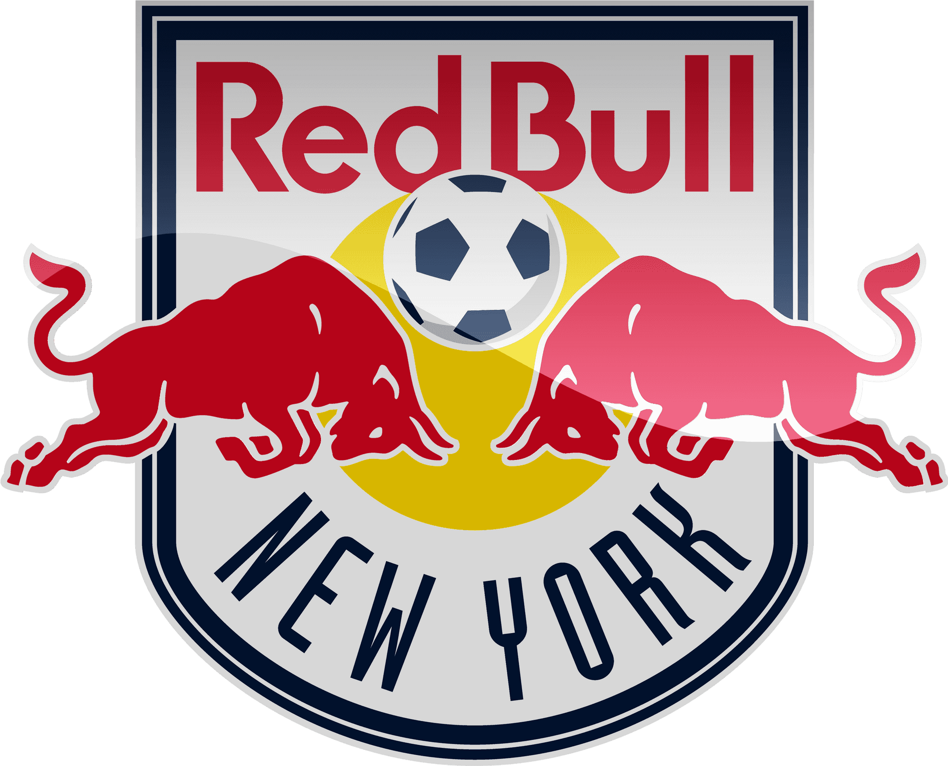 Red Bull New York Soccer Crest PNG Image