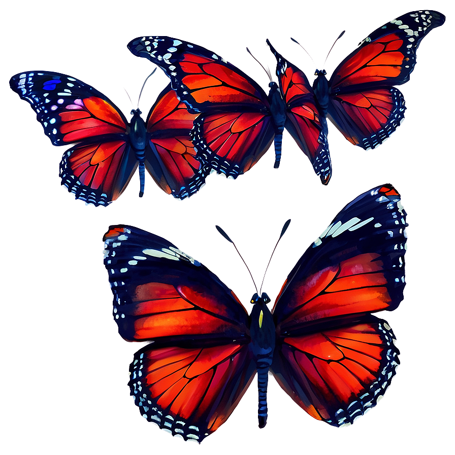 Red Butterfly Isolated Png Abr PNG Image