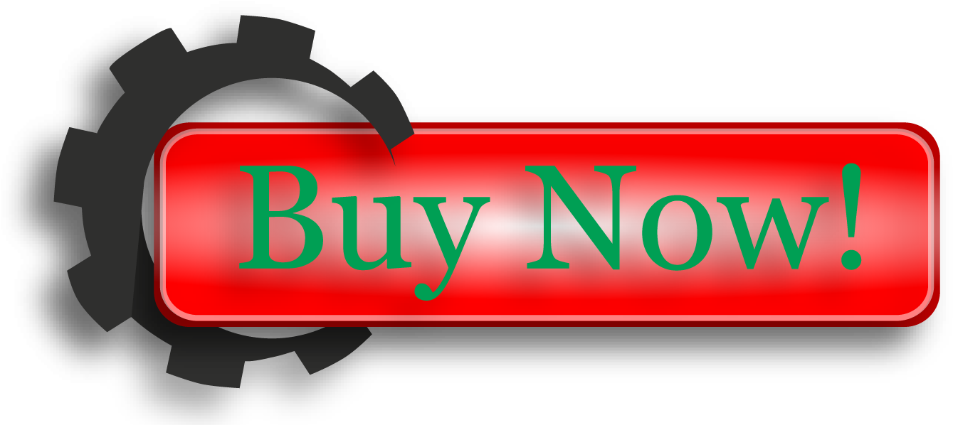 Red Buy Now Button Gear Design.png PNG Image