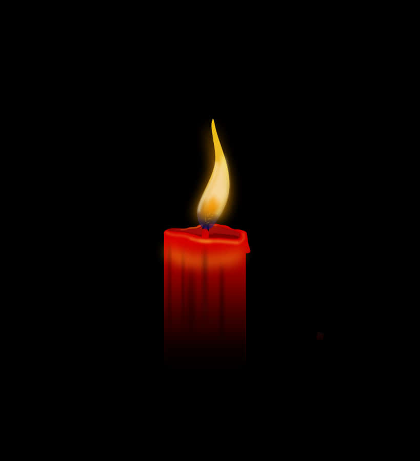 Red Candle Flame Illumination.jpg PNG Image