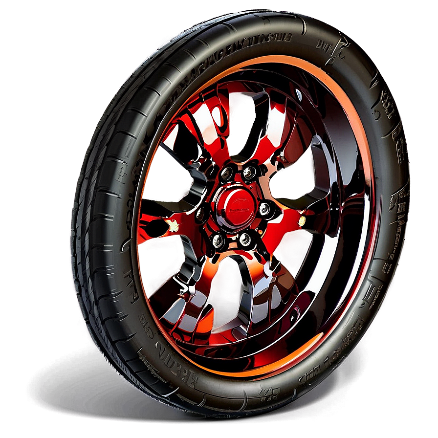 Red Car Wheel Png Htx PNG Image