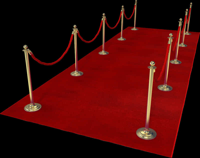 Red Carpet Event Entrance PNG Image