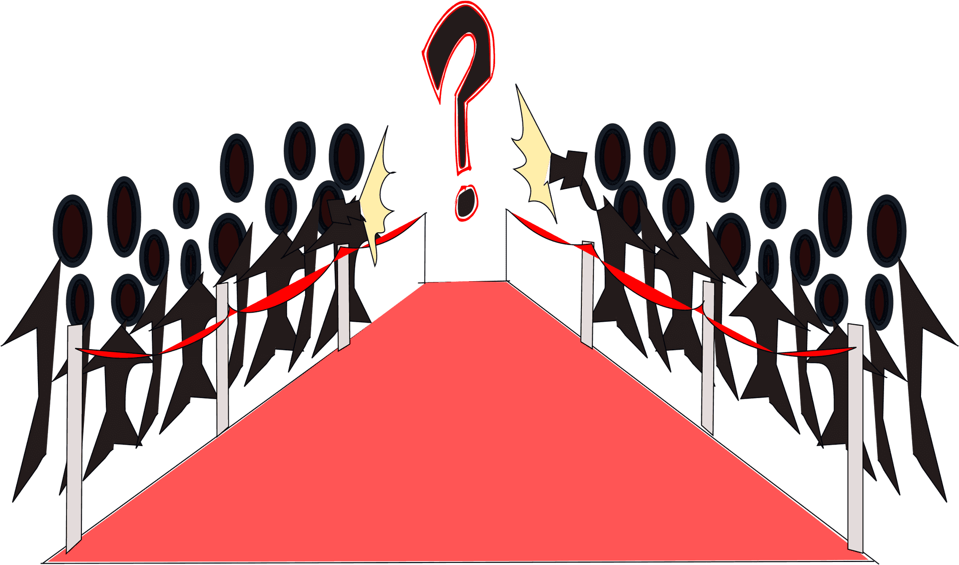 Red Carpet Question Mark PNG Image