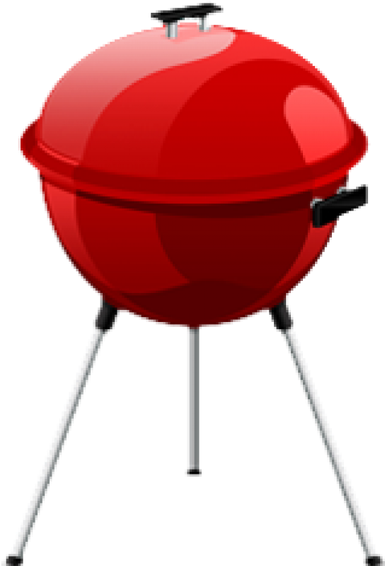 Red Charcoal Kettle Grill PNG Image