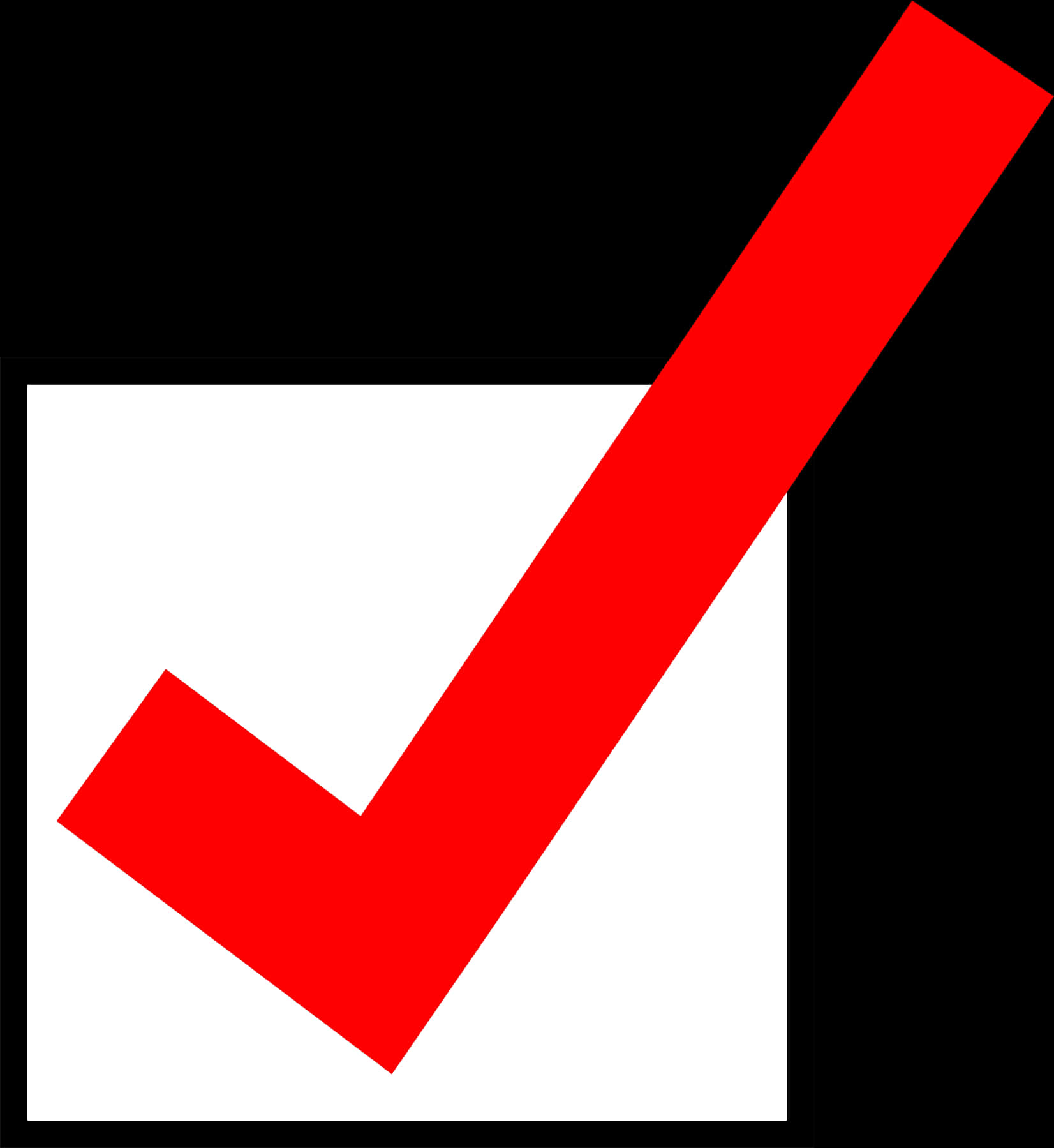 Red Checkmark Graphic PNG Image