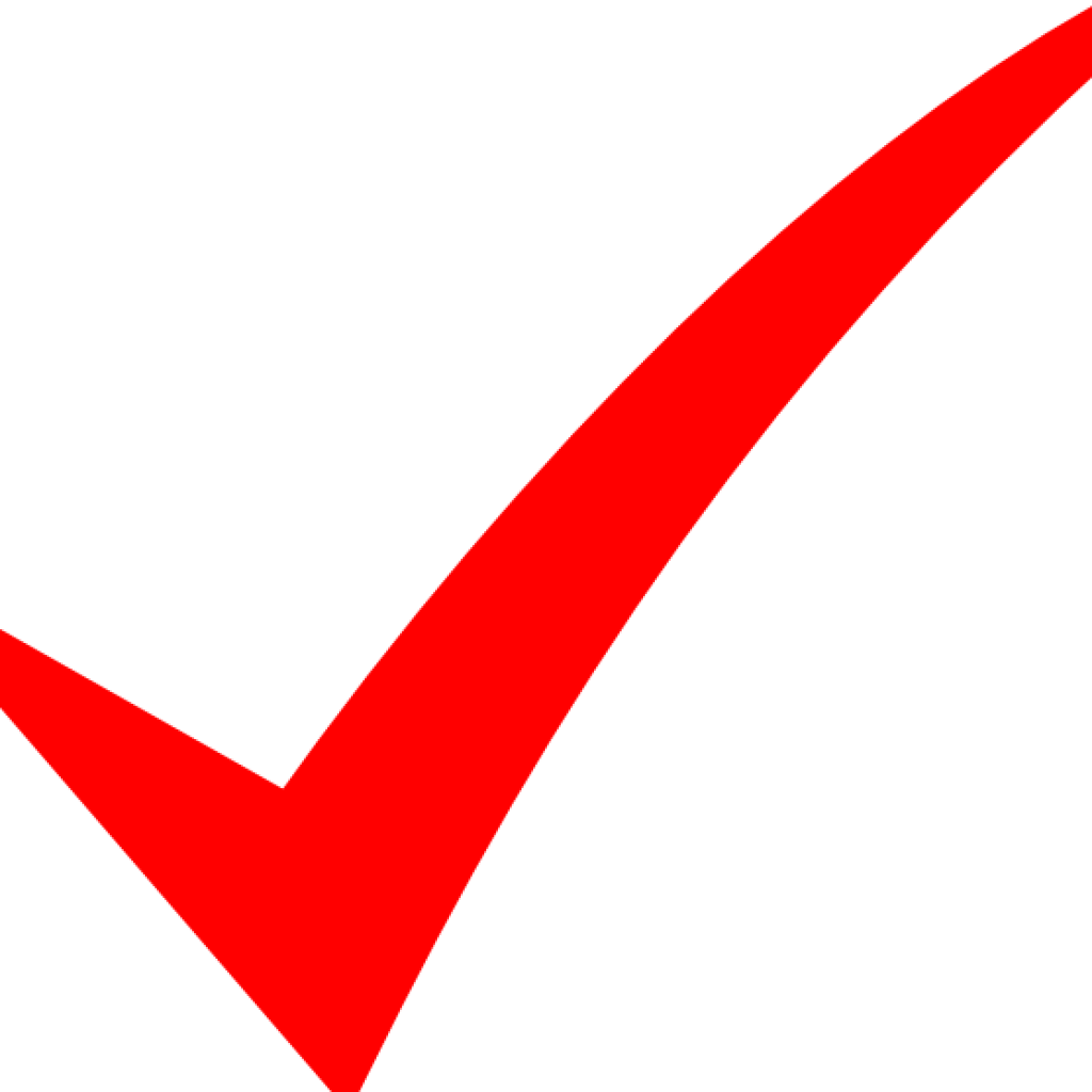 Red Checkmark Symbol PNG Image