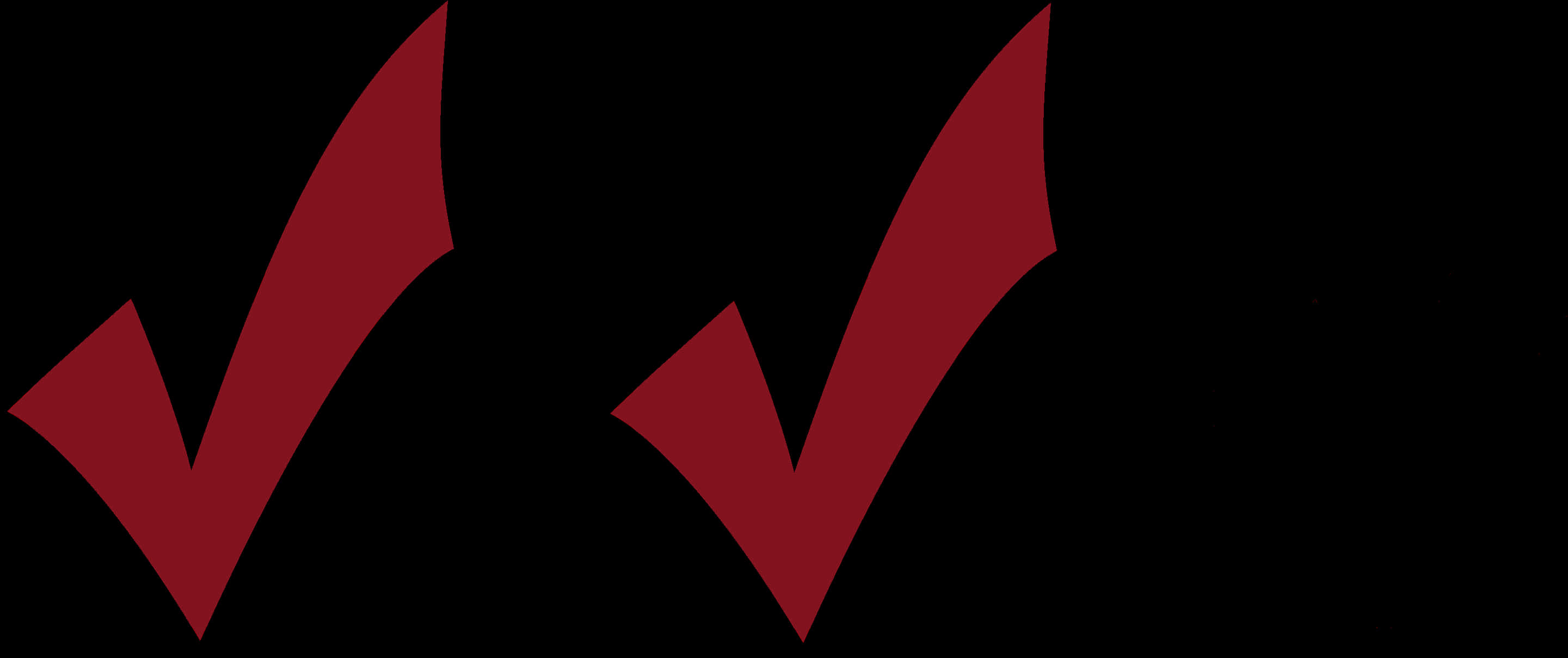 Red Checkmarks Graphic PNG Image